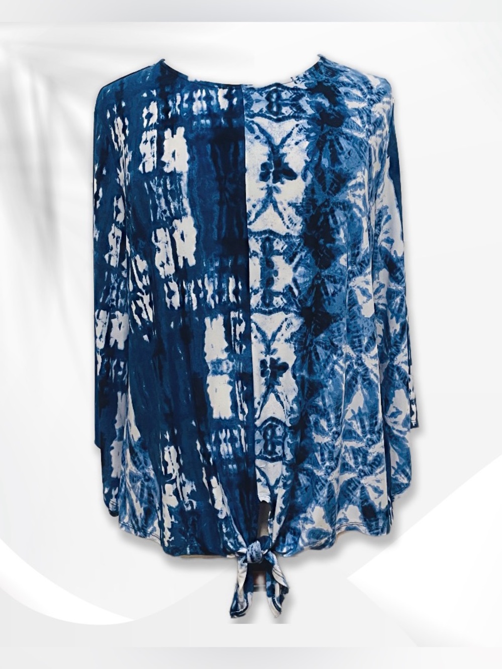 Cocomo Woman Flared Sleeve Tie Dye Top 2X